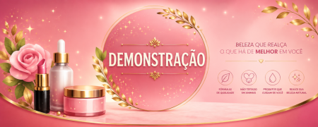 Capa Cosméticos - Demonstração By BalcãoZap